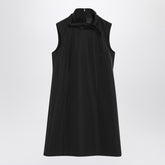 Givenchy Black Cotton-Blend Mini Dress with Bow Detail Black