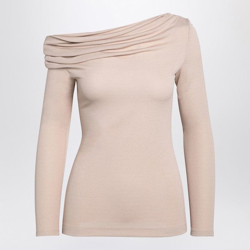 Givenchy Beige off-shoulder viscose sweater pink