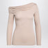 Givenchy Beige off-shoulder viscose sweater pink
