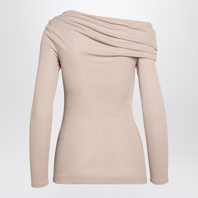 Givenchy Beige off-shoulder viscose sweater pink