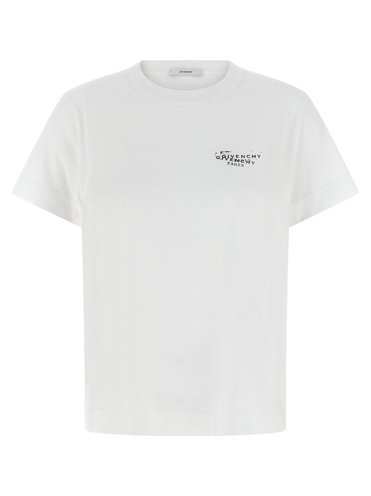 Givenchy T-shit Logo Stamp White