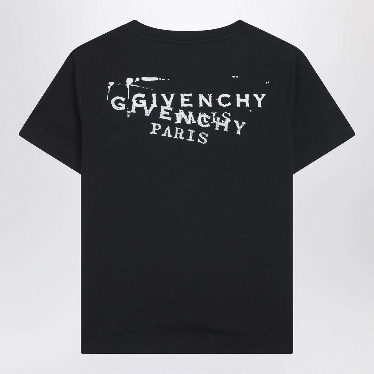 Givenchy Stamp Print Cotton T-Shirt Black