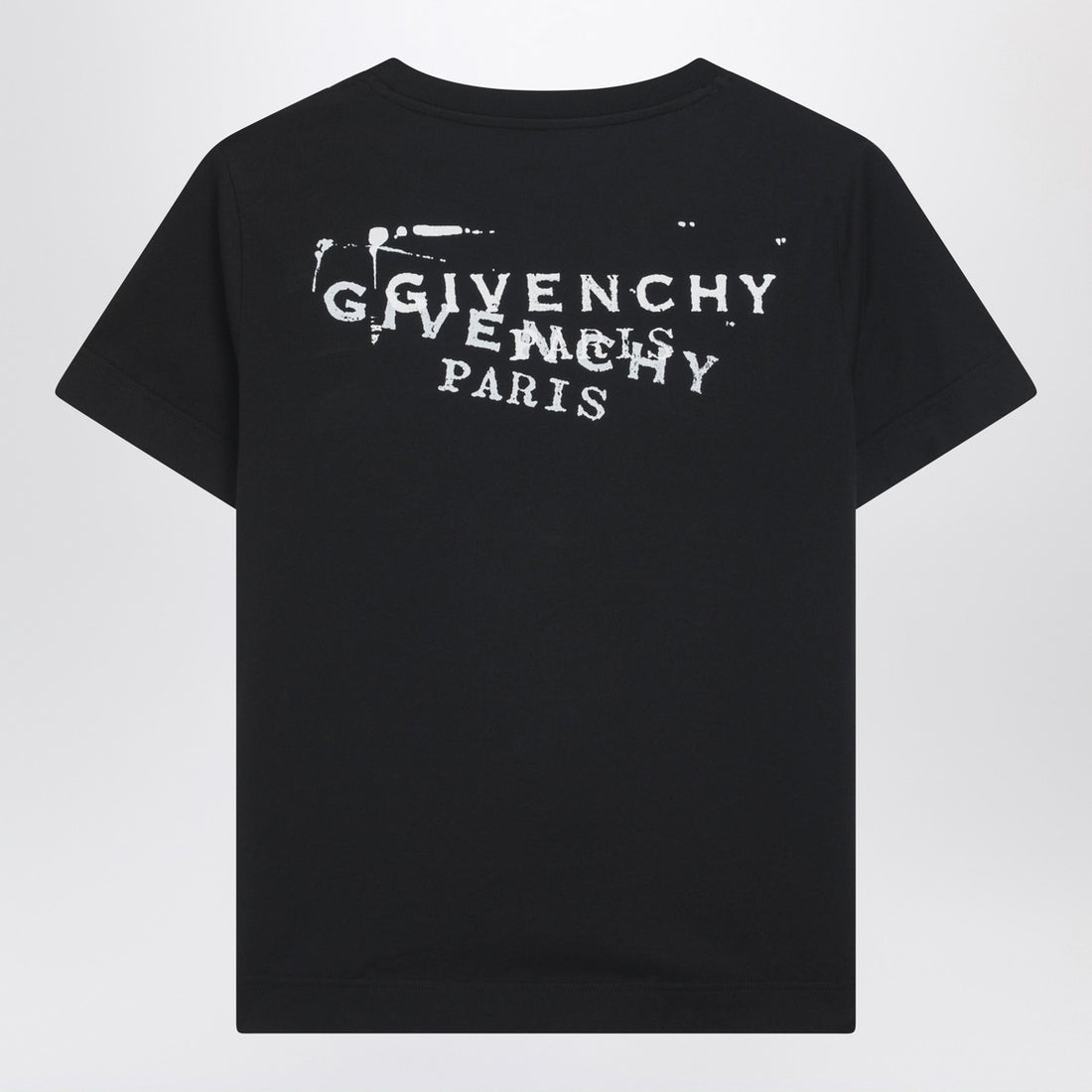 Givenchy Stamp Print Cotton T-Shirt Black