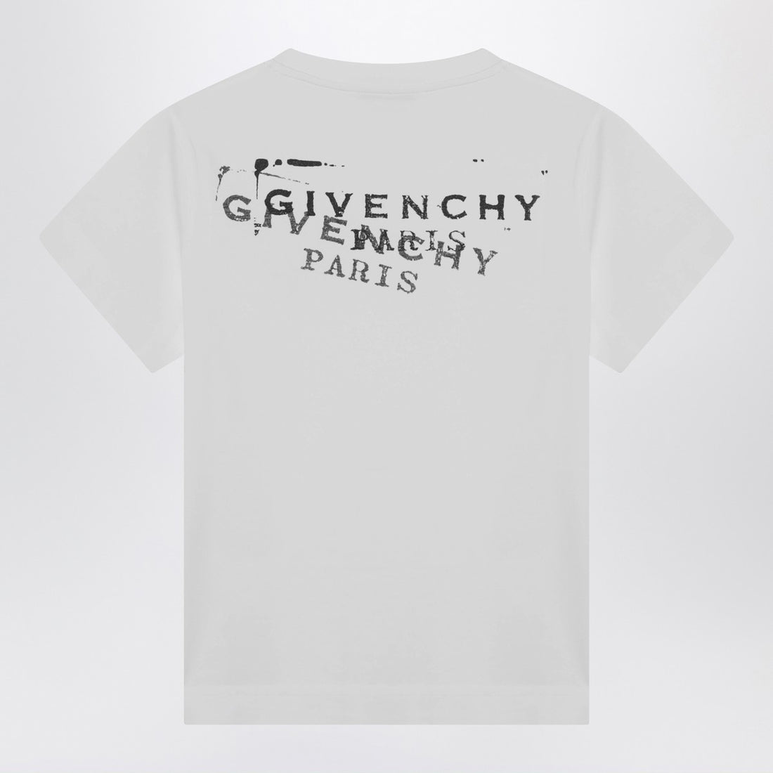 Givenchy White Cotton T-shirt with Contrasting Logo Print White