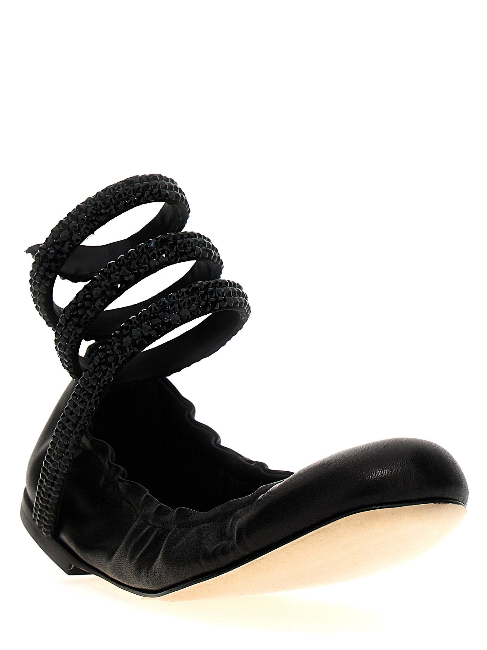 René Caovilla Cleo Ballet Flats Black