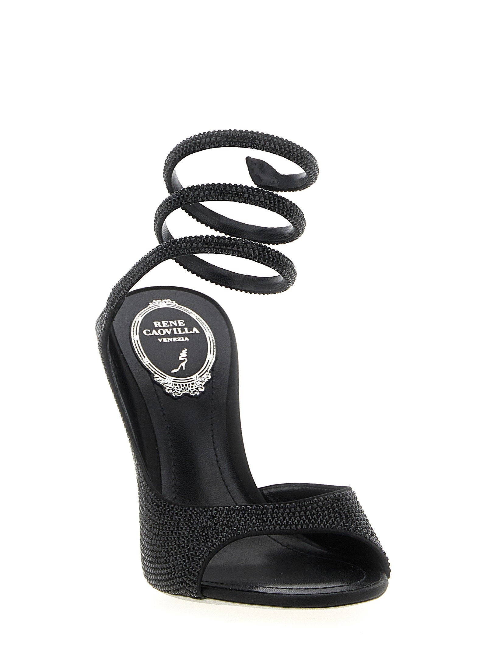René Caovilla Audrey Sandals Black