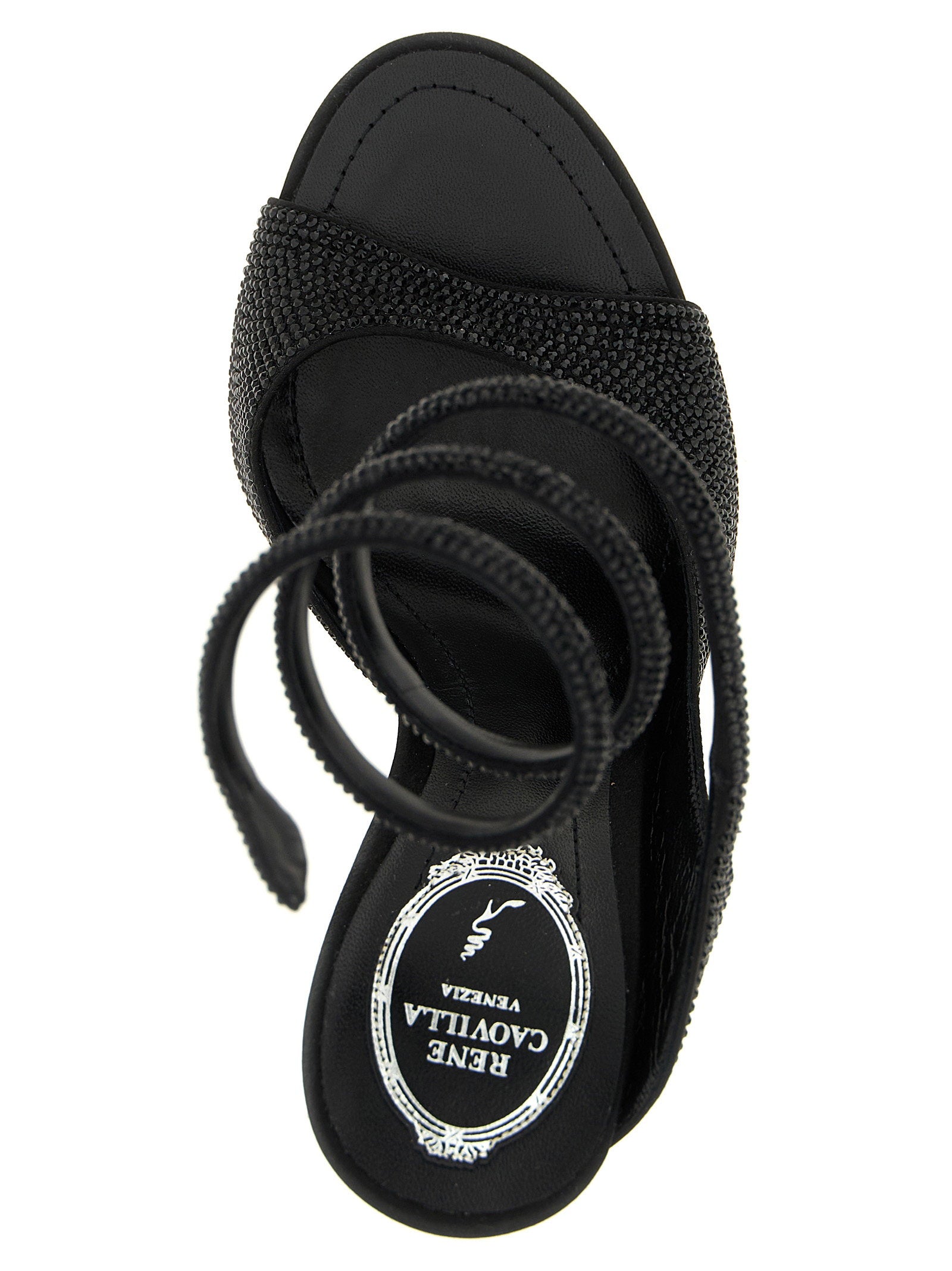 René Caovilla Audrey Sandals Black
