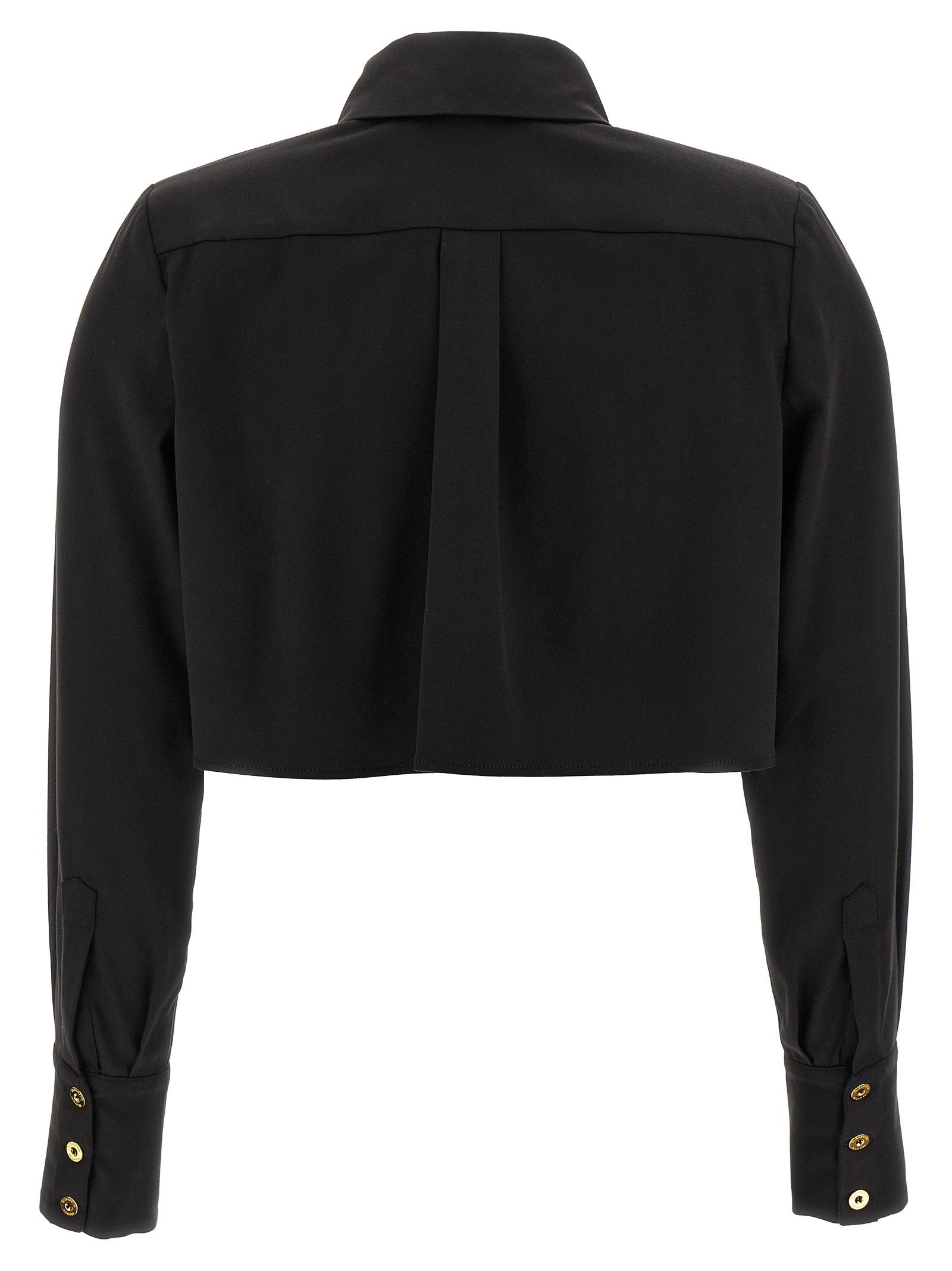 Elisabetta Franchi Cropped Shirt Black
