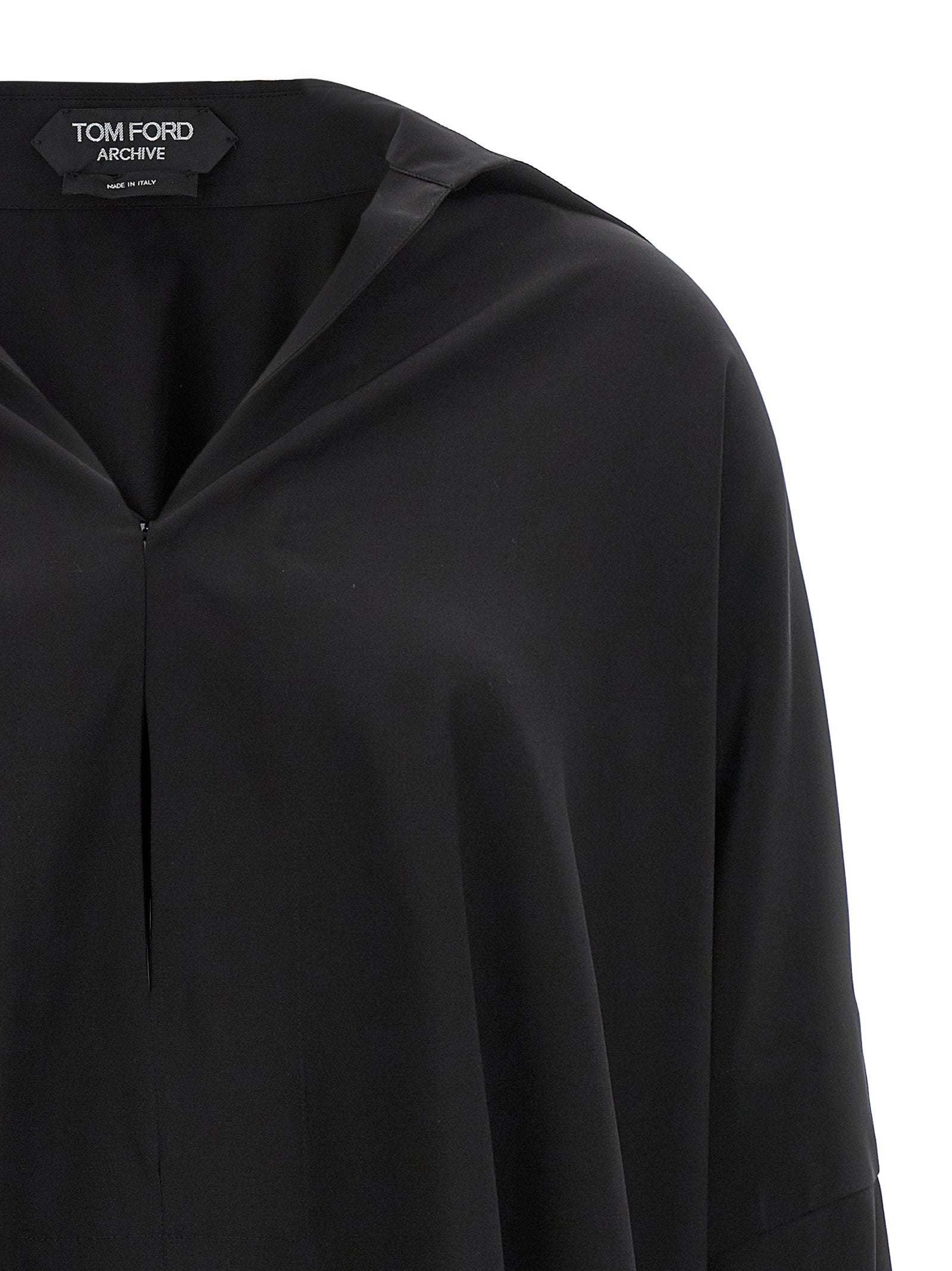 Tom Ford Crepe De Chine Shirt Black