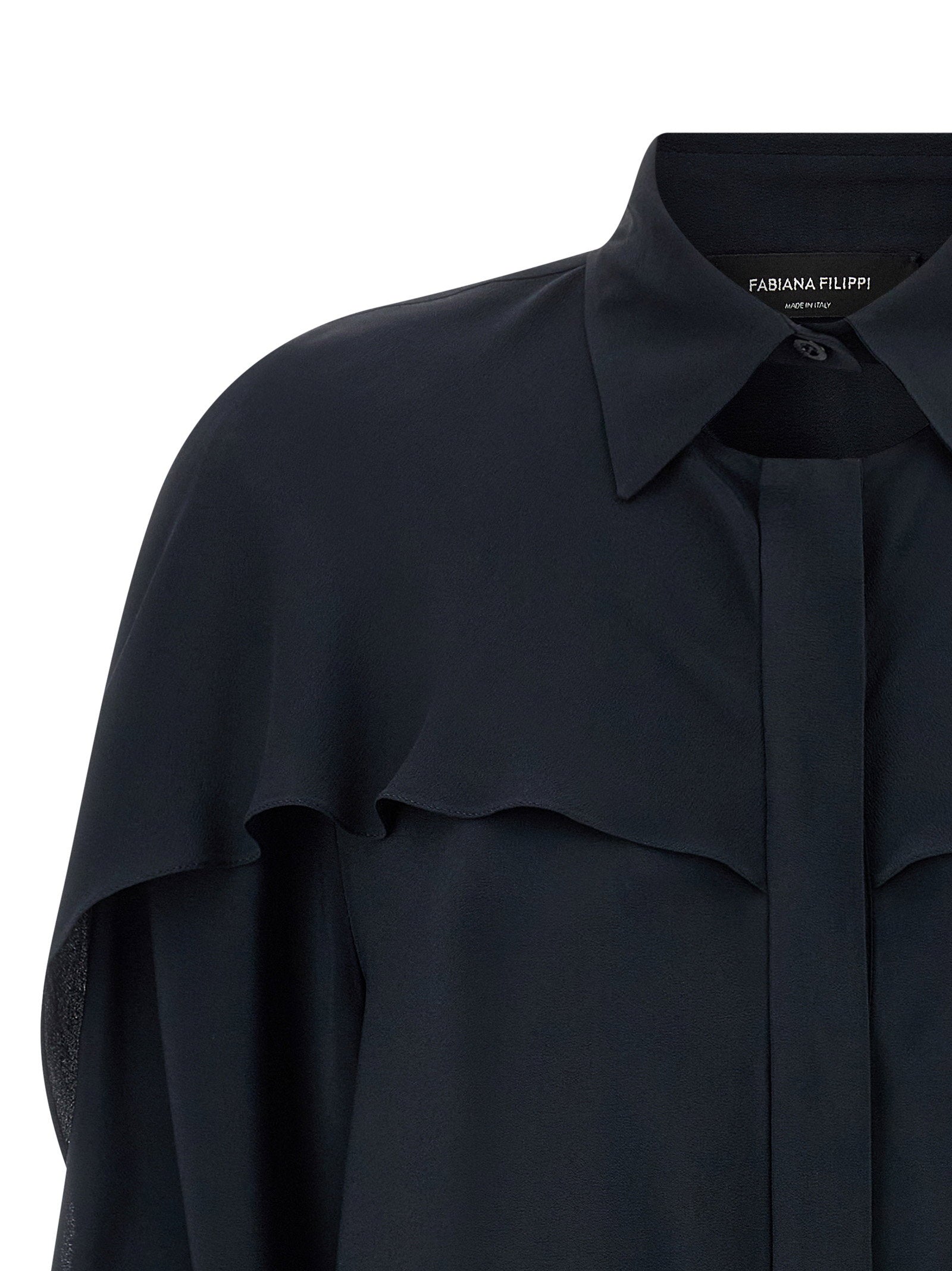 Fabiana Filippi Collar Detail Shirt Blue