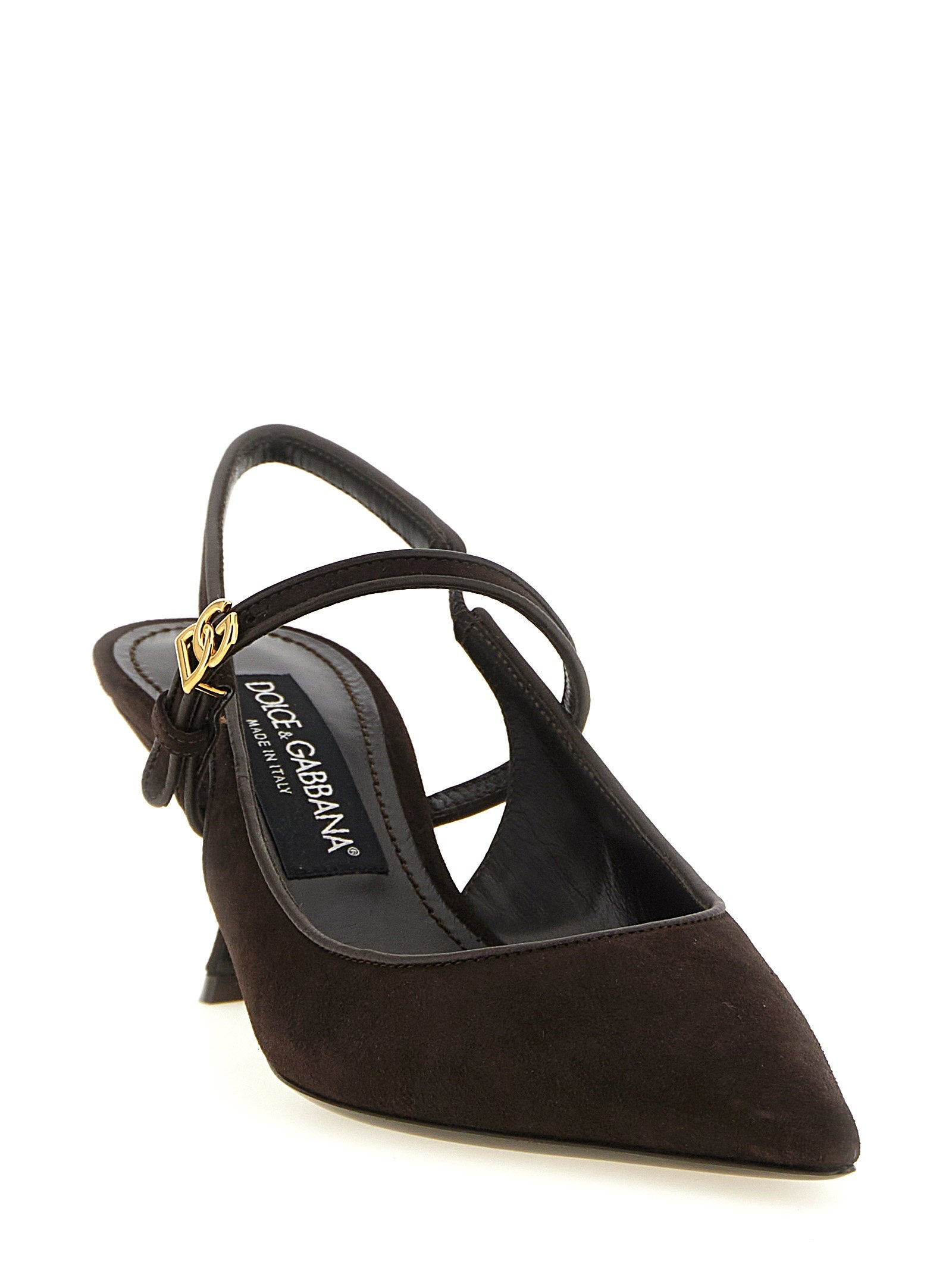 Dolce & Gabbana Suede Slingbacks Brown