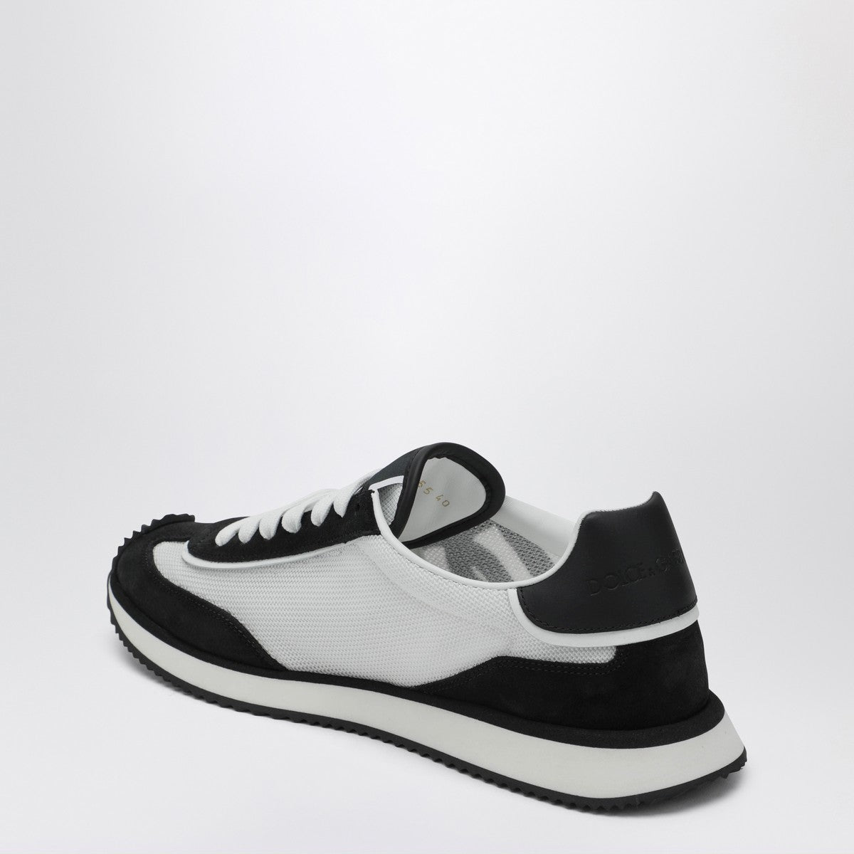 Dolce & Gabbana White and Black DG Cushion Sneakers White