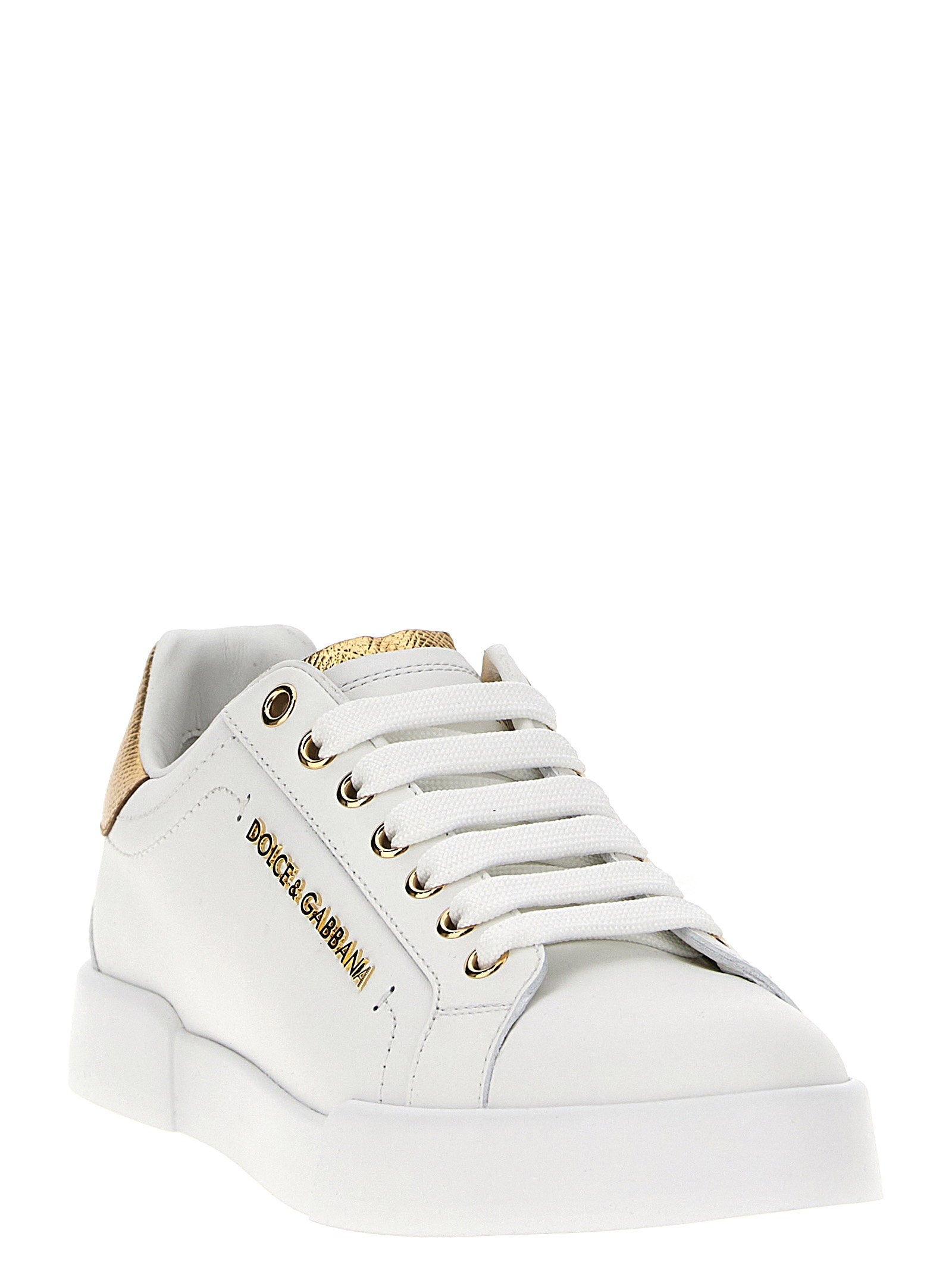 Dolce & Gabbana Portofino Sneakers Gold