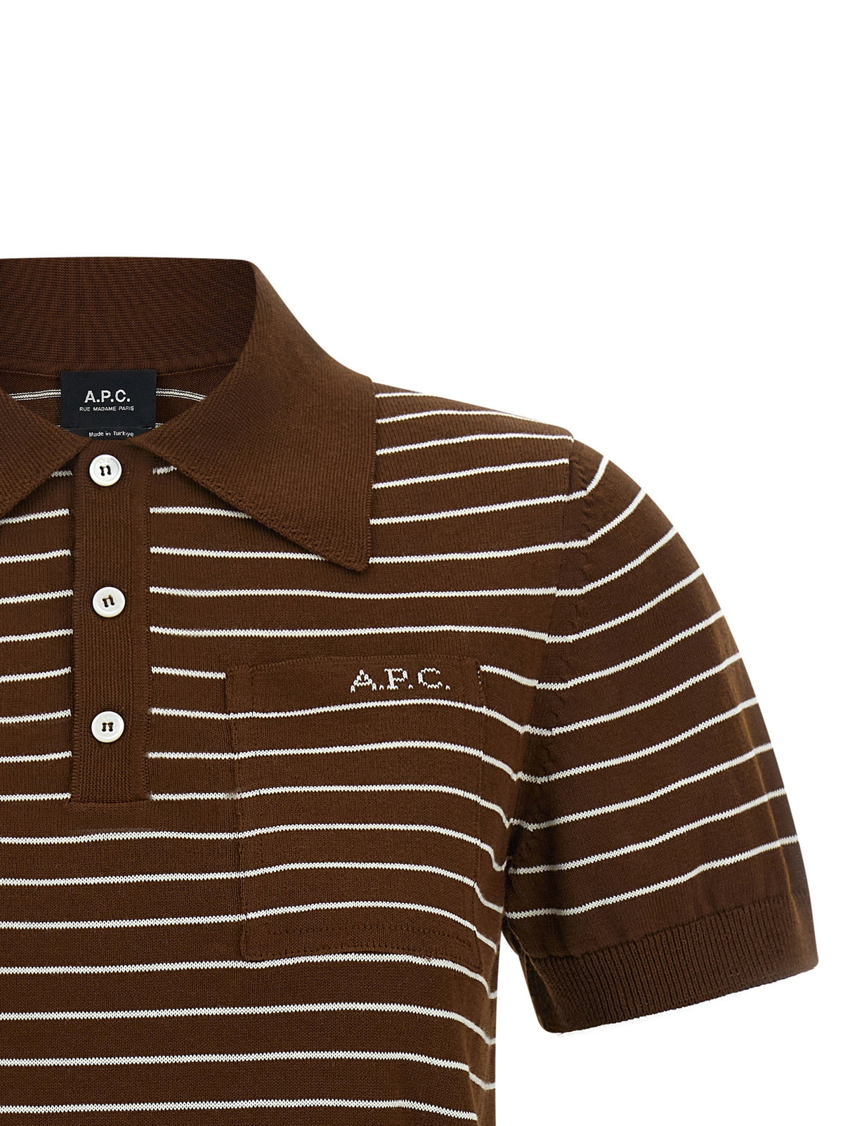 A.p.c. Aline Polo Shirt Brown