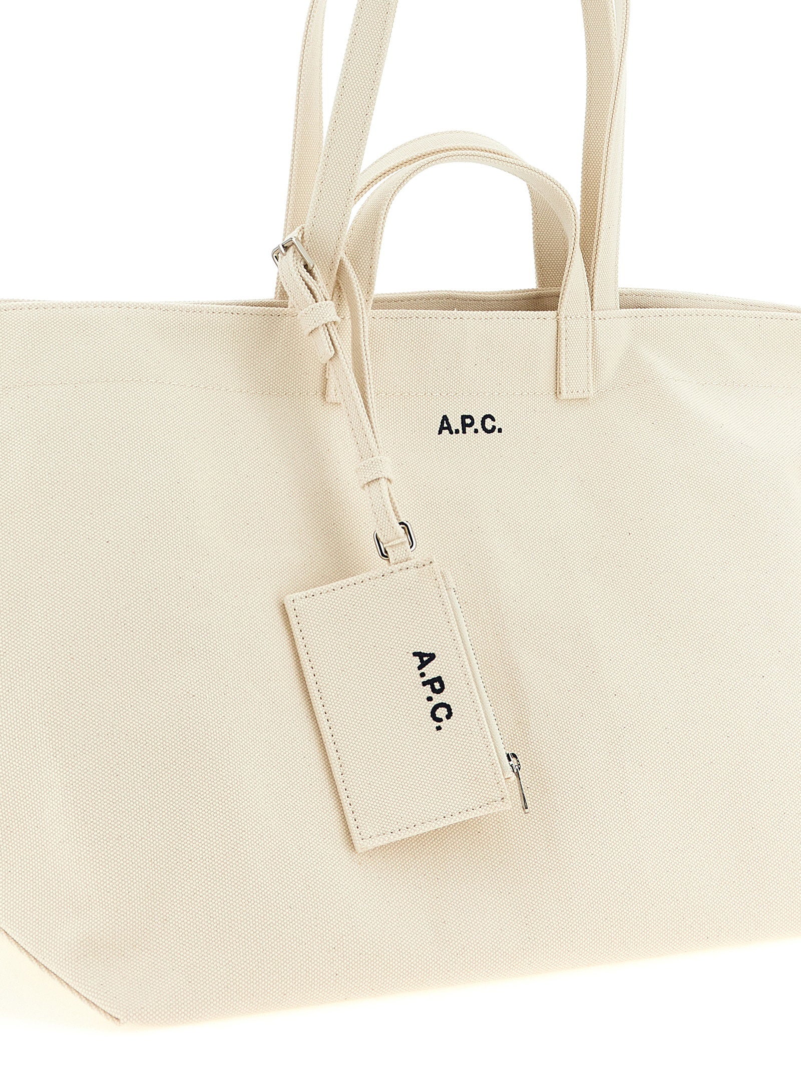 A.p.c. Le Drummer Toile Large Shopping Bag Beige