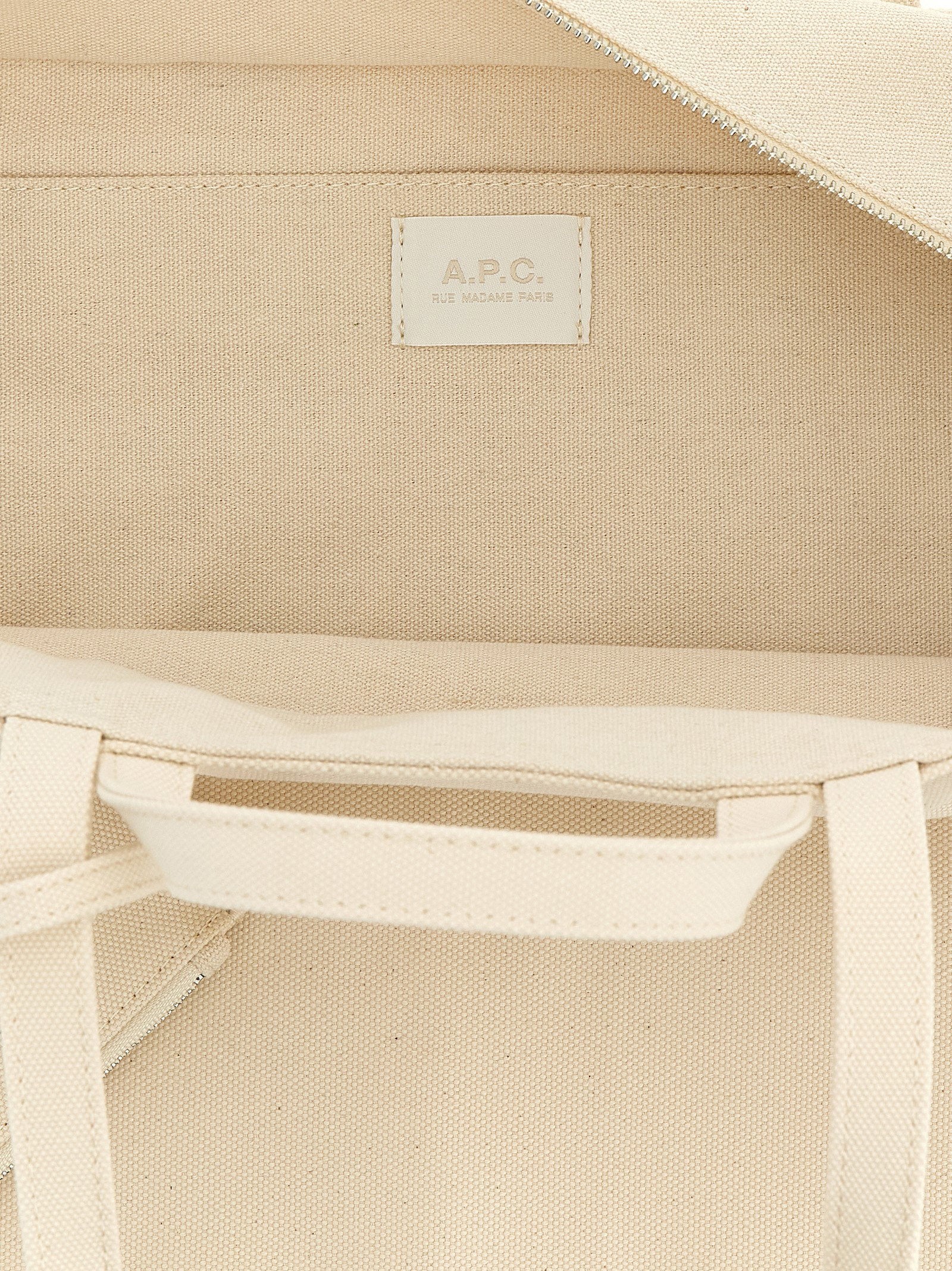 A.p.c. Le Drummer Toile Large Shopping Bag Beige