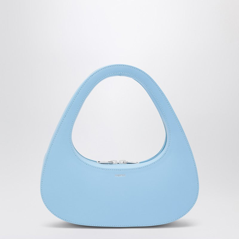 Coperni Micro Baguette Swipe Leather Bag Light Blue