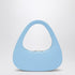 Coperni Micro Baguette Swipe Leather Bag Light Blue