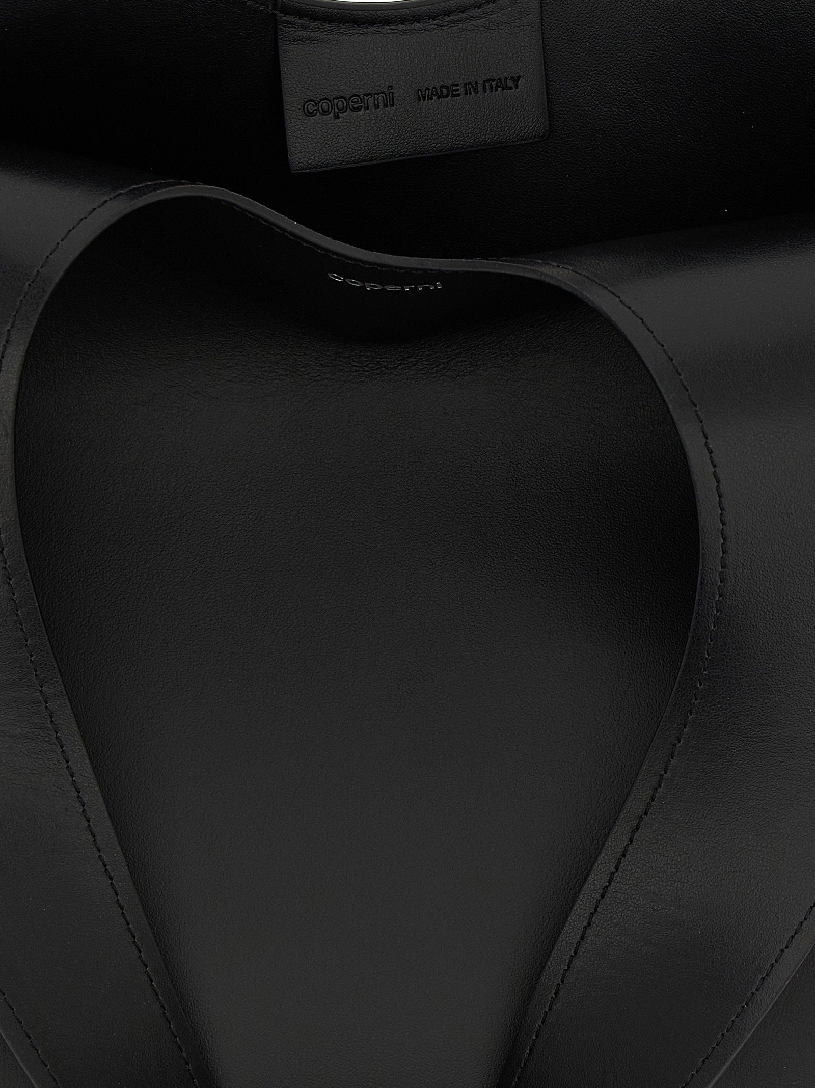 Coperni Double Heart Shoulder Bag Black