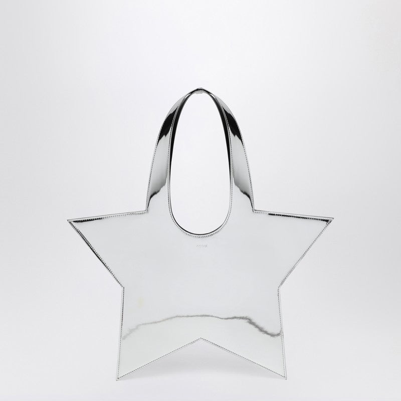 Coperni Mini Star Mirrored Leather Tote Bag Metal