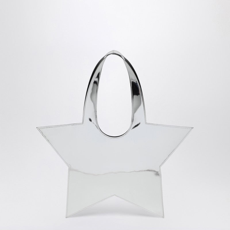 Coperni Mini Star Mirrored Leather Tote Bag Metal