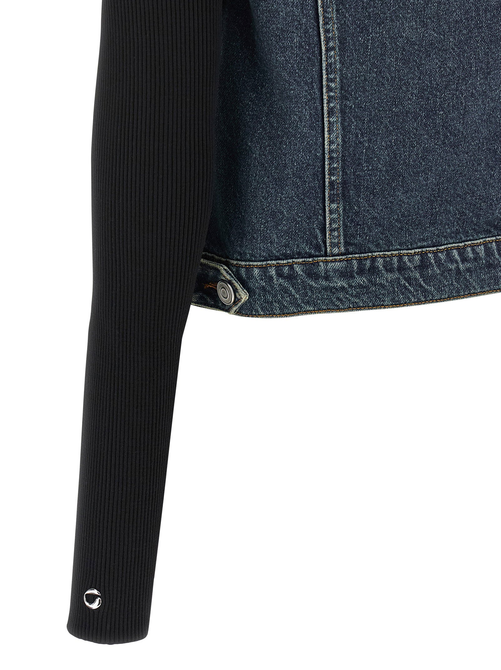Coperni Hybrid Rib Denim Jacket Blue