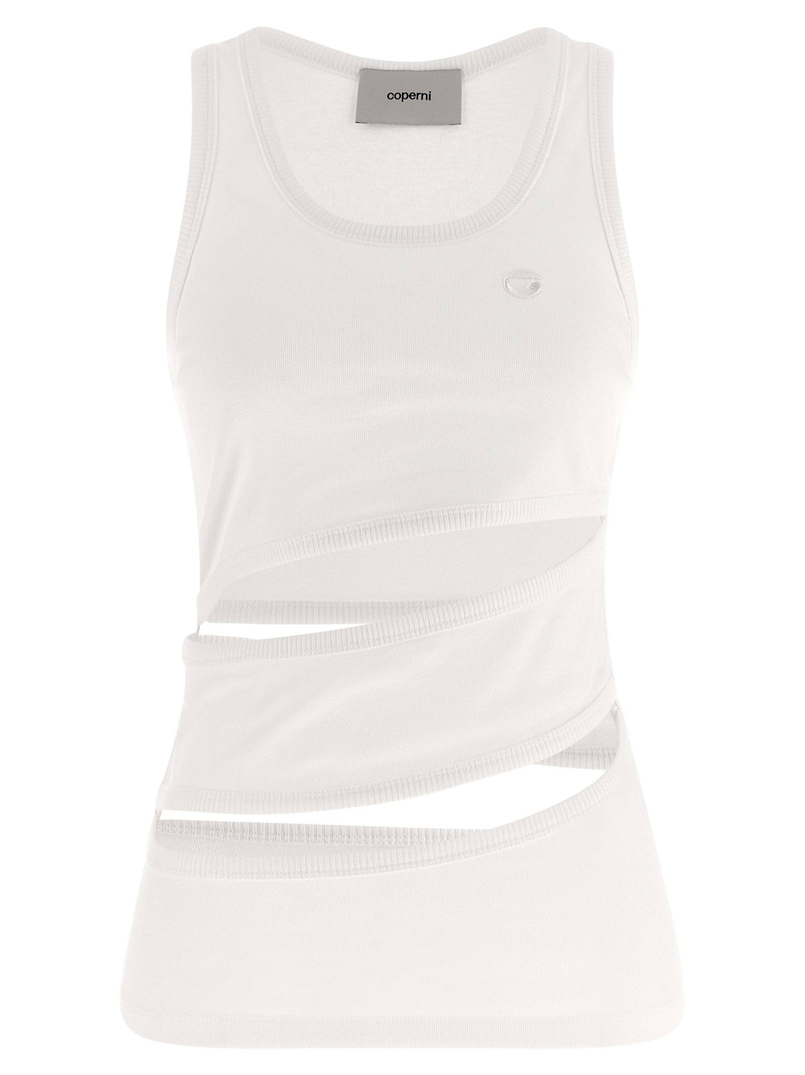 Coperni Spiral Tank Top White