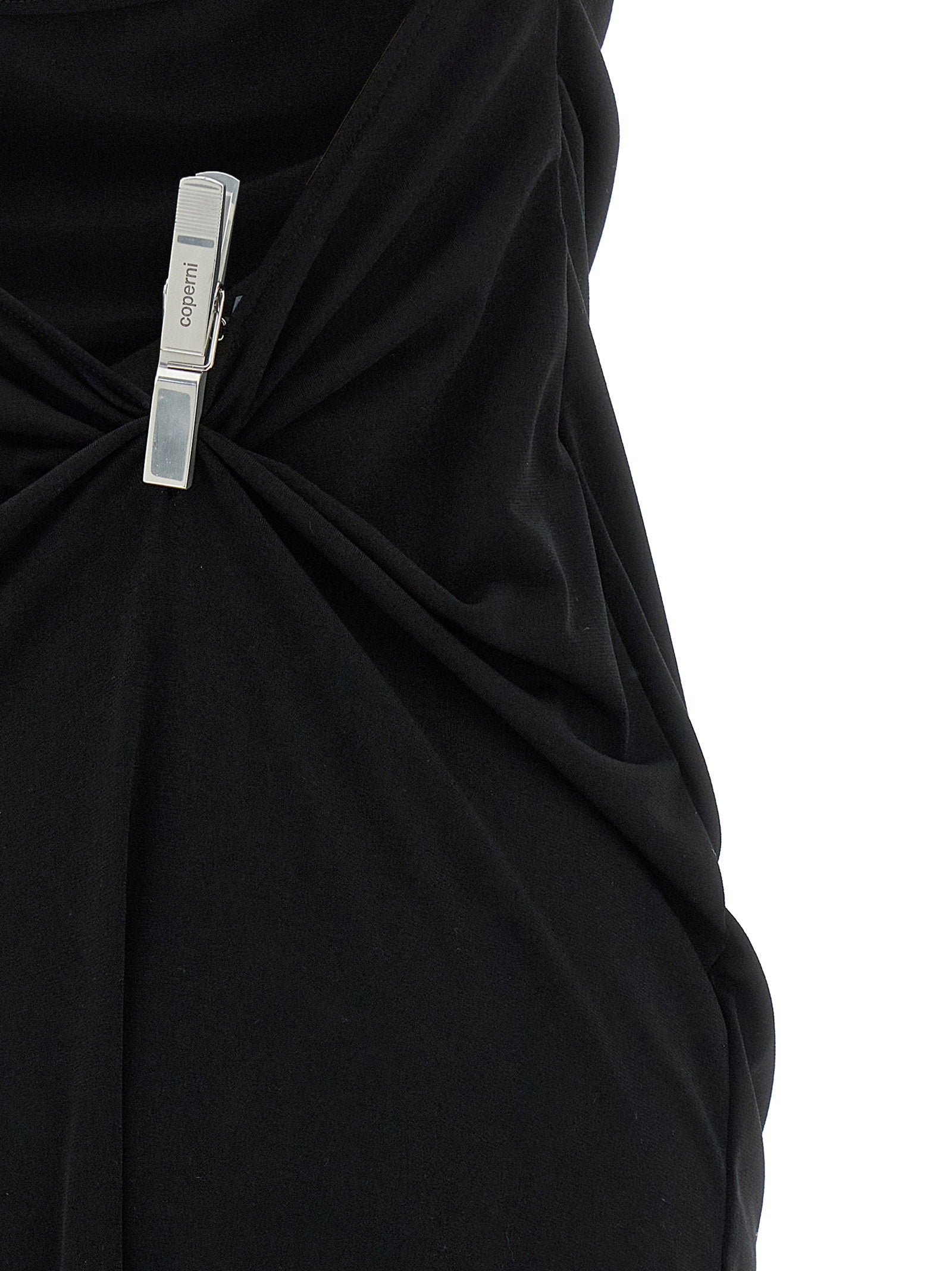 Coperni Washing Clip Gala Dress Black