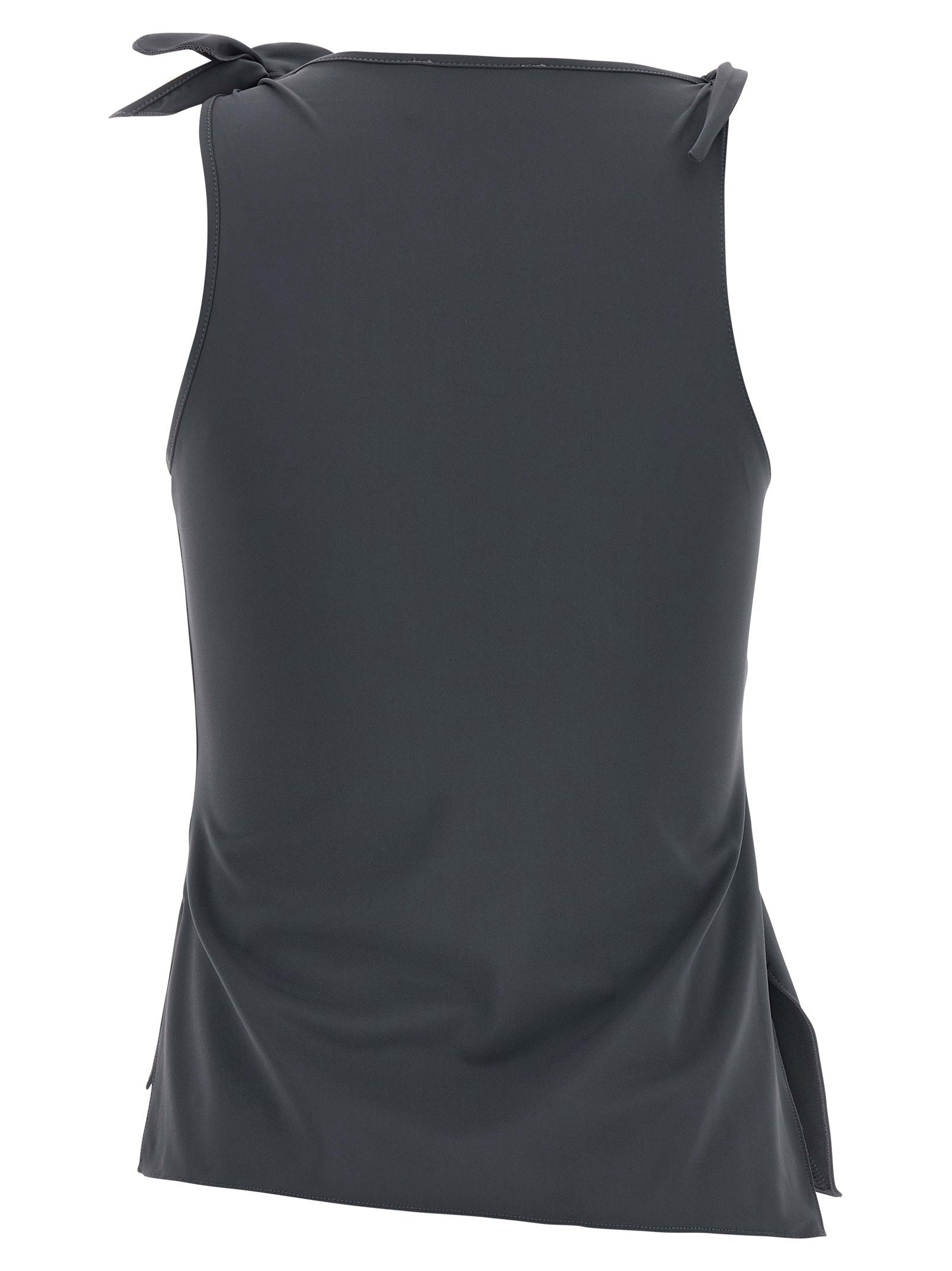Coperni Asymmetric Flower Top Gray