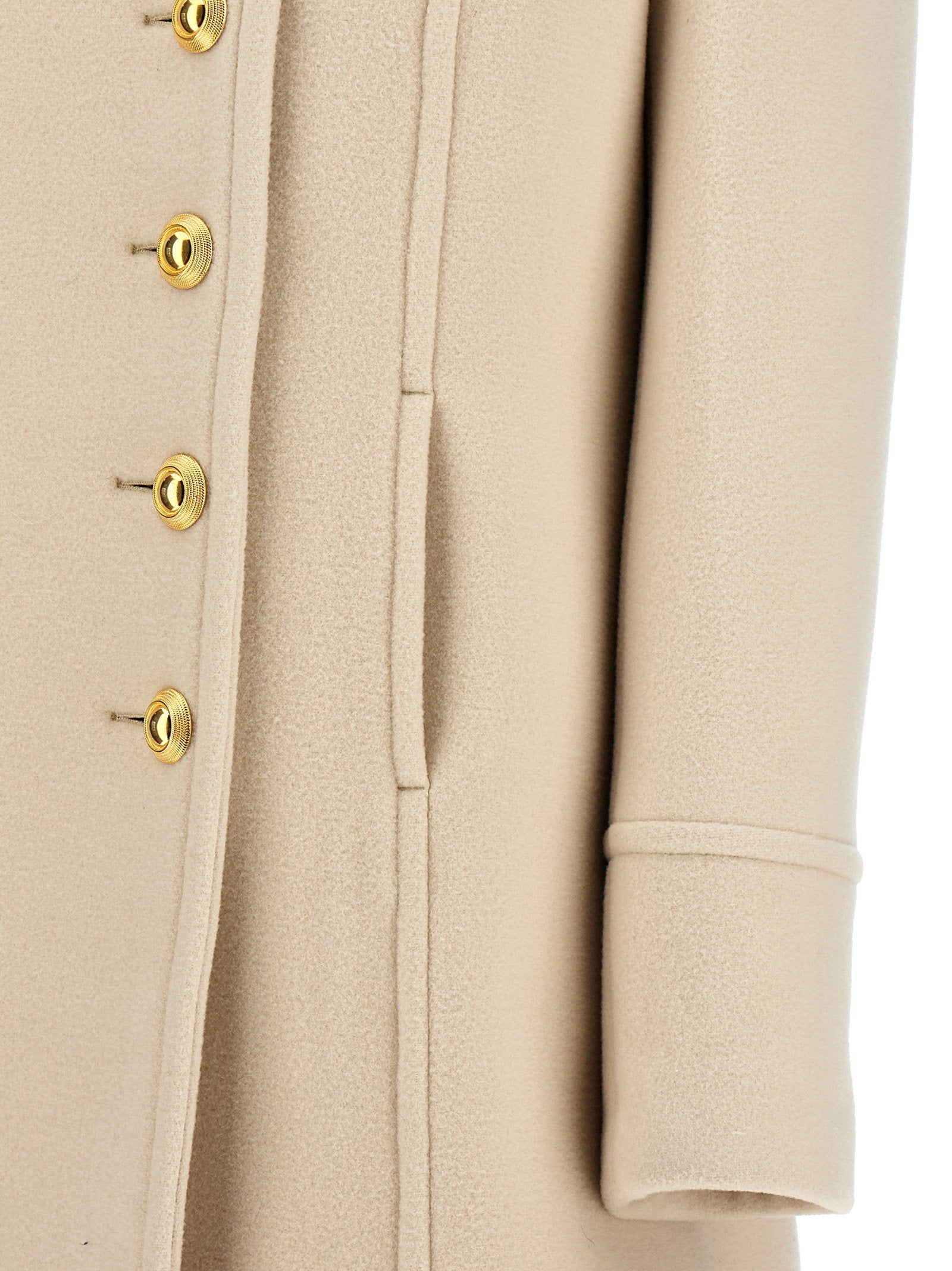 Tom Ford Single-breasted Wool Coat White