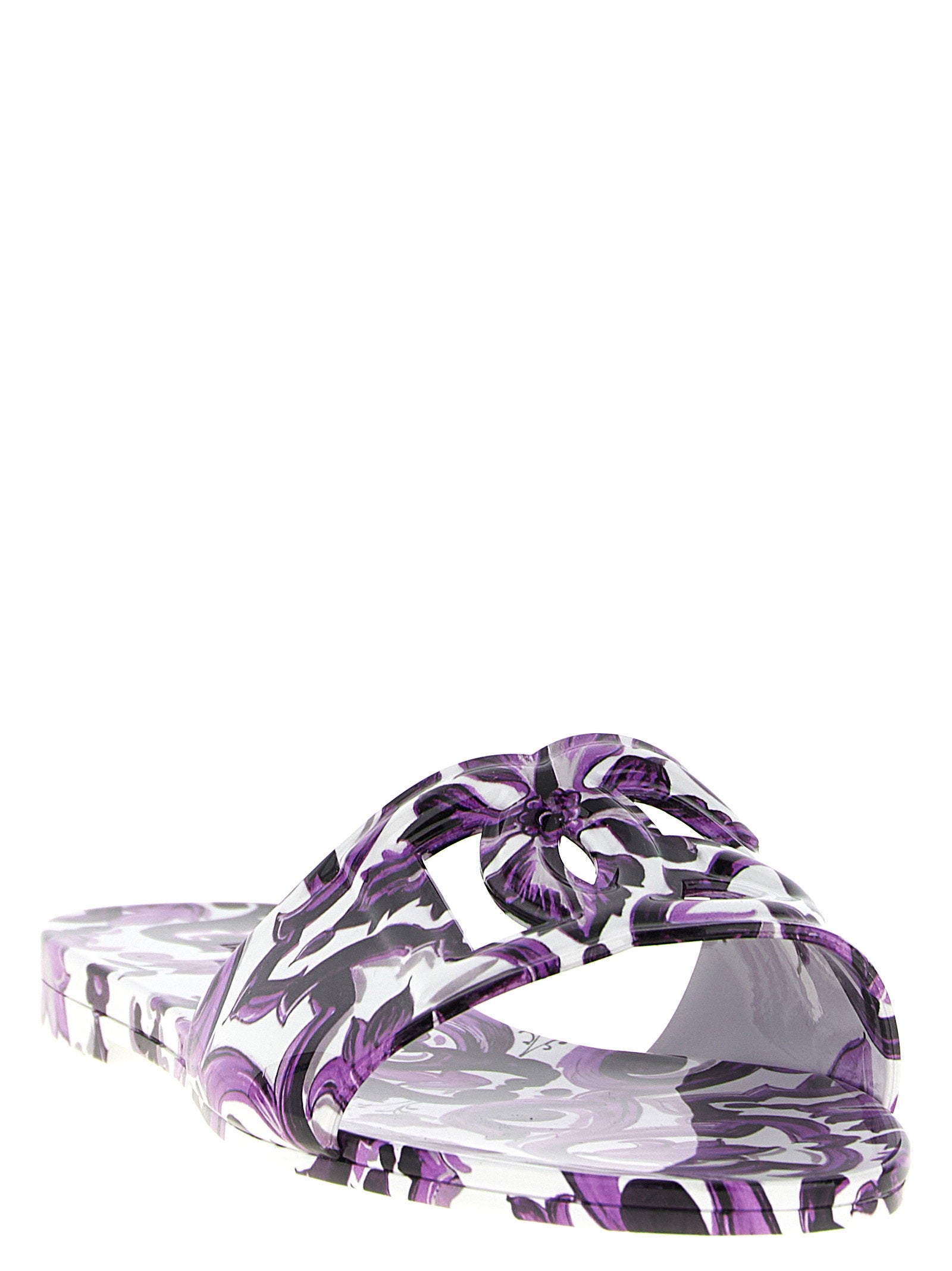 Dolce & Gabbana Beachwear Slides Purple