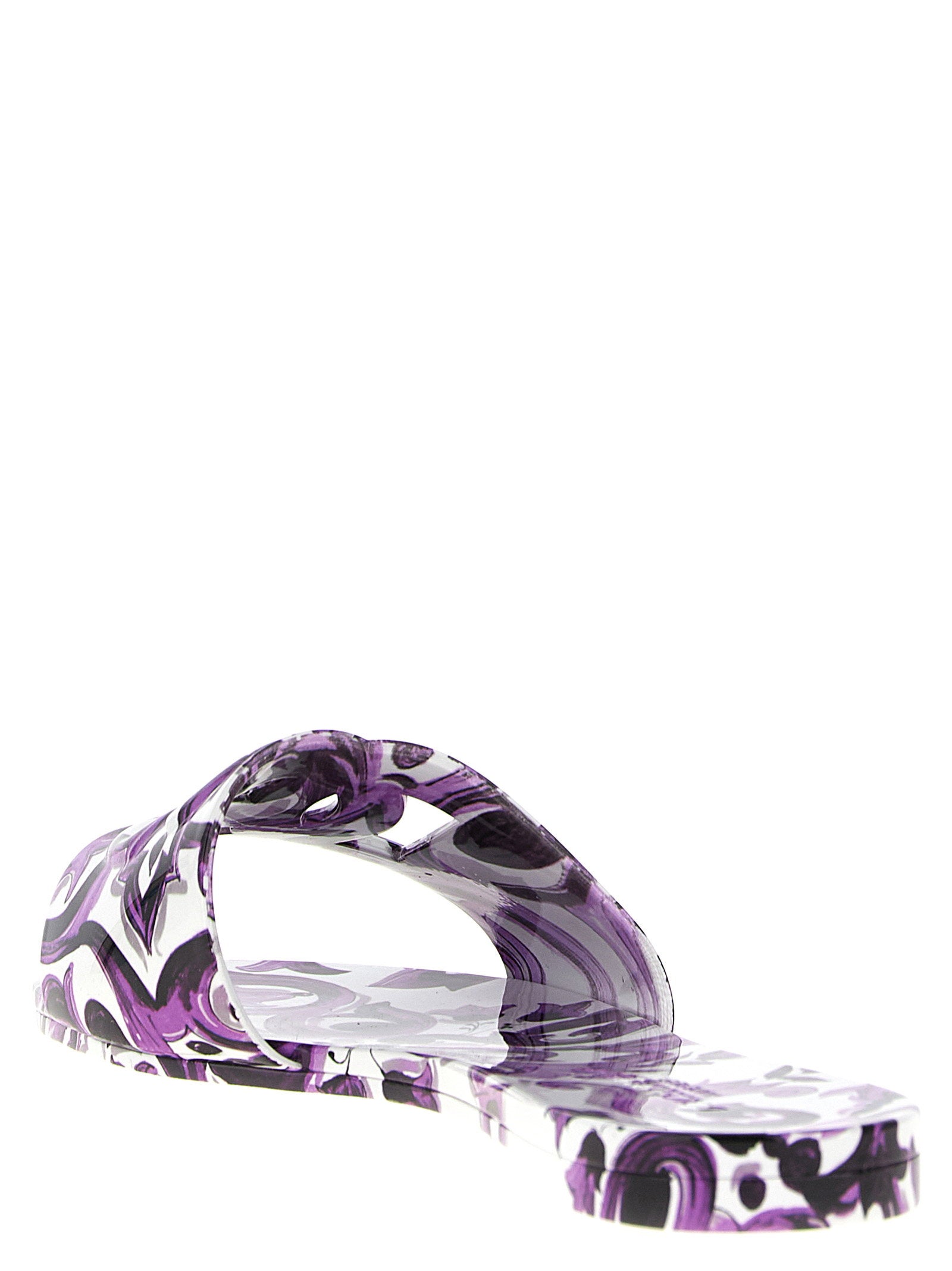 Dolce & Gabbana Beachwear Slides Purple