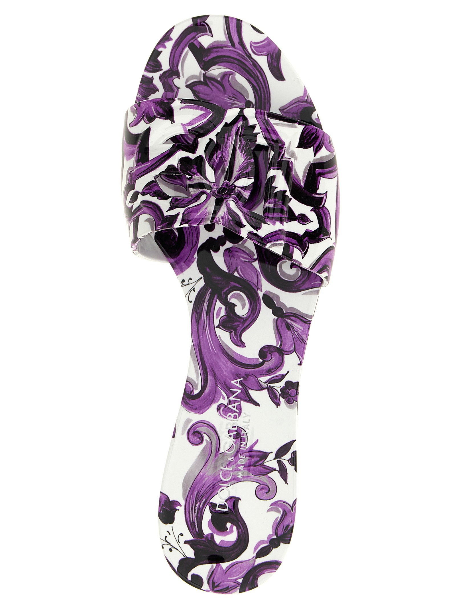 Dolce & Gabbana Beachwear Slides Purple