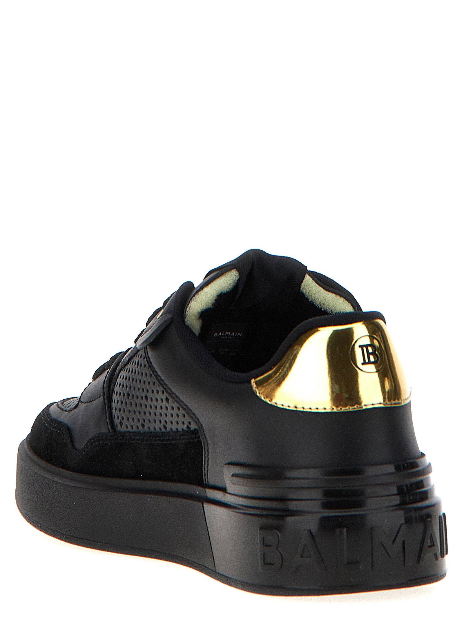 Balmain B-court Flip Sneakers Black