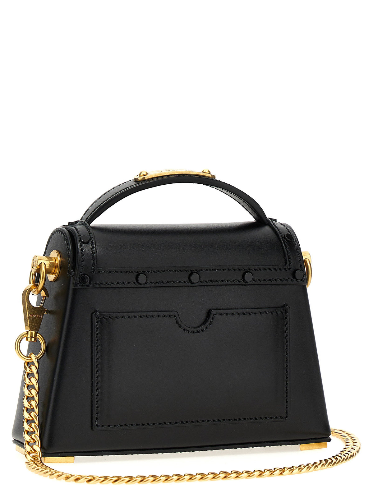 Balmain B-buzz Dynasty Small Handbag Black