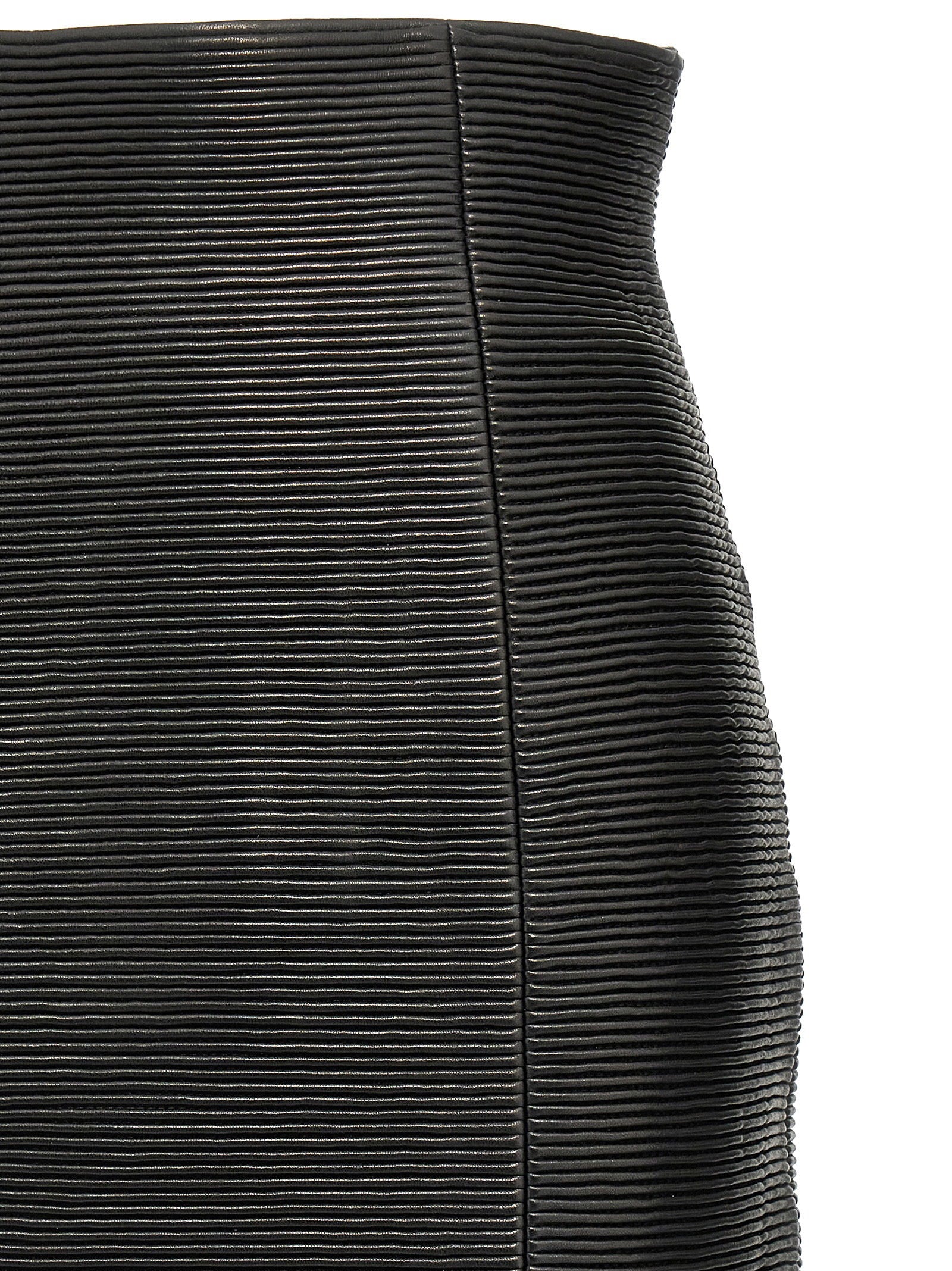 Balmain Hw Rolled Skirt Black