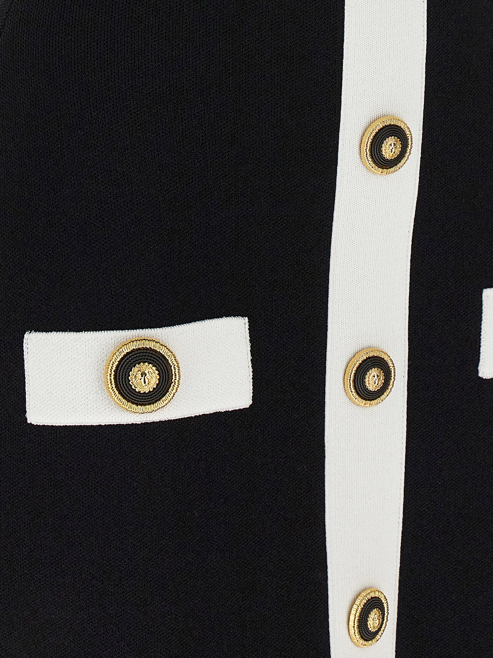 Balmain Filo Leone Catena Dress White/black