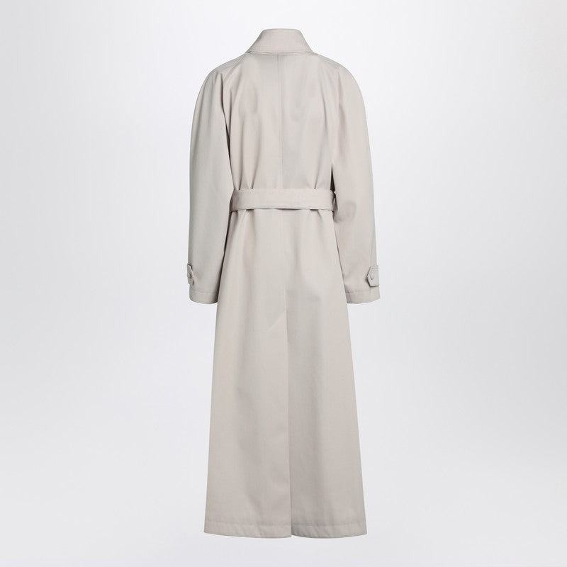 Dolce & Gabbana Beige Double-Breasted Cotton Trench Coat Beige