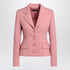 Dolce & Gabbana Single-Breasted Virgin Wool Blazer Pink