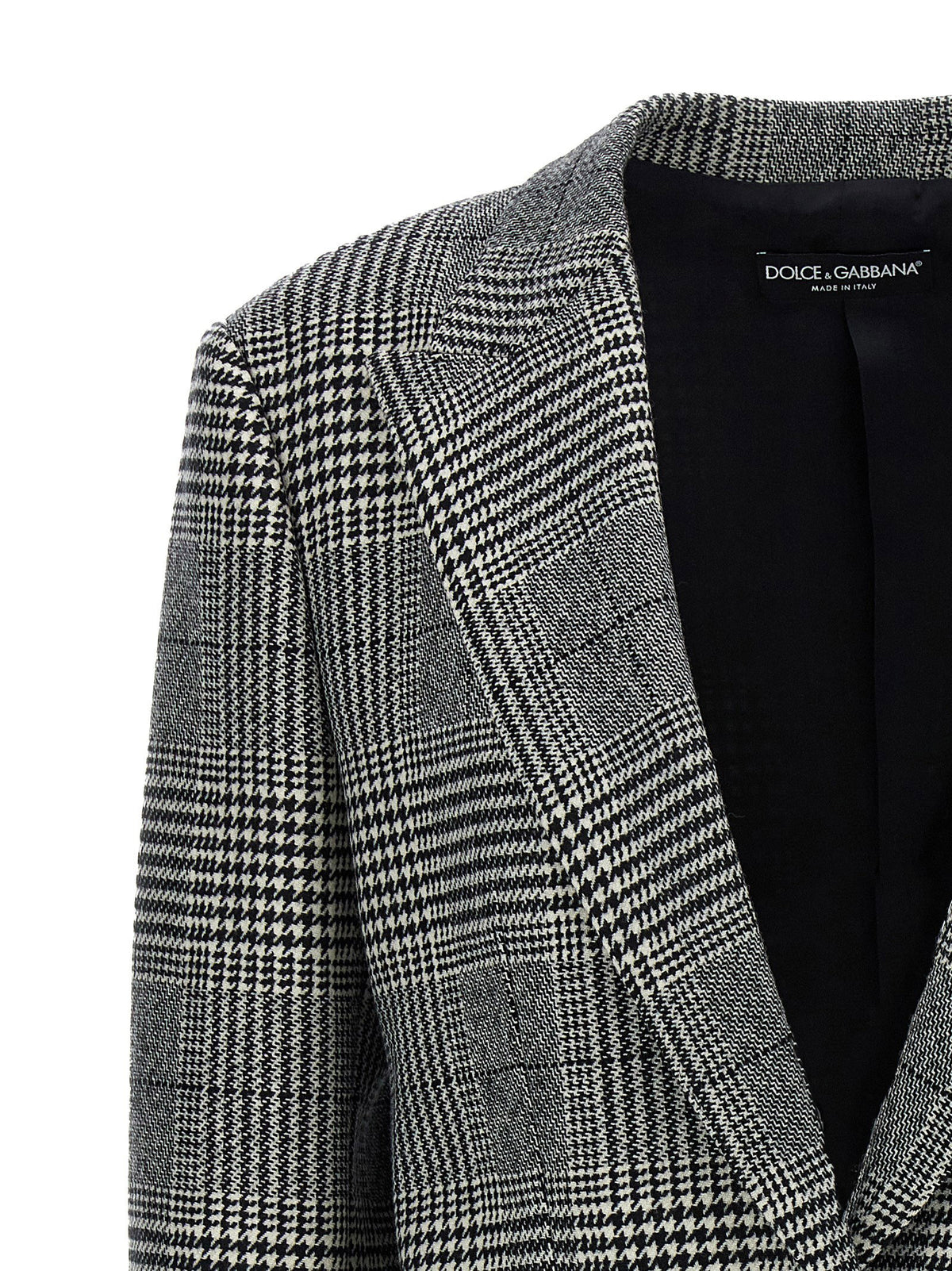 Dolce & Gabbana Pied De Poule Blazer White/Black