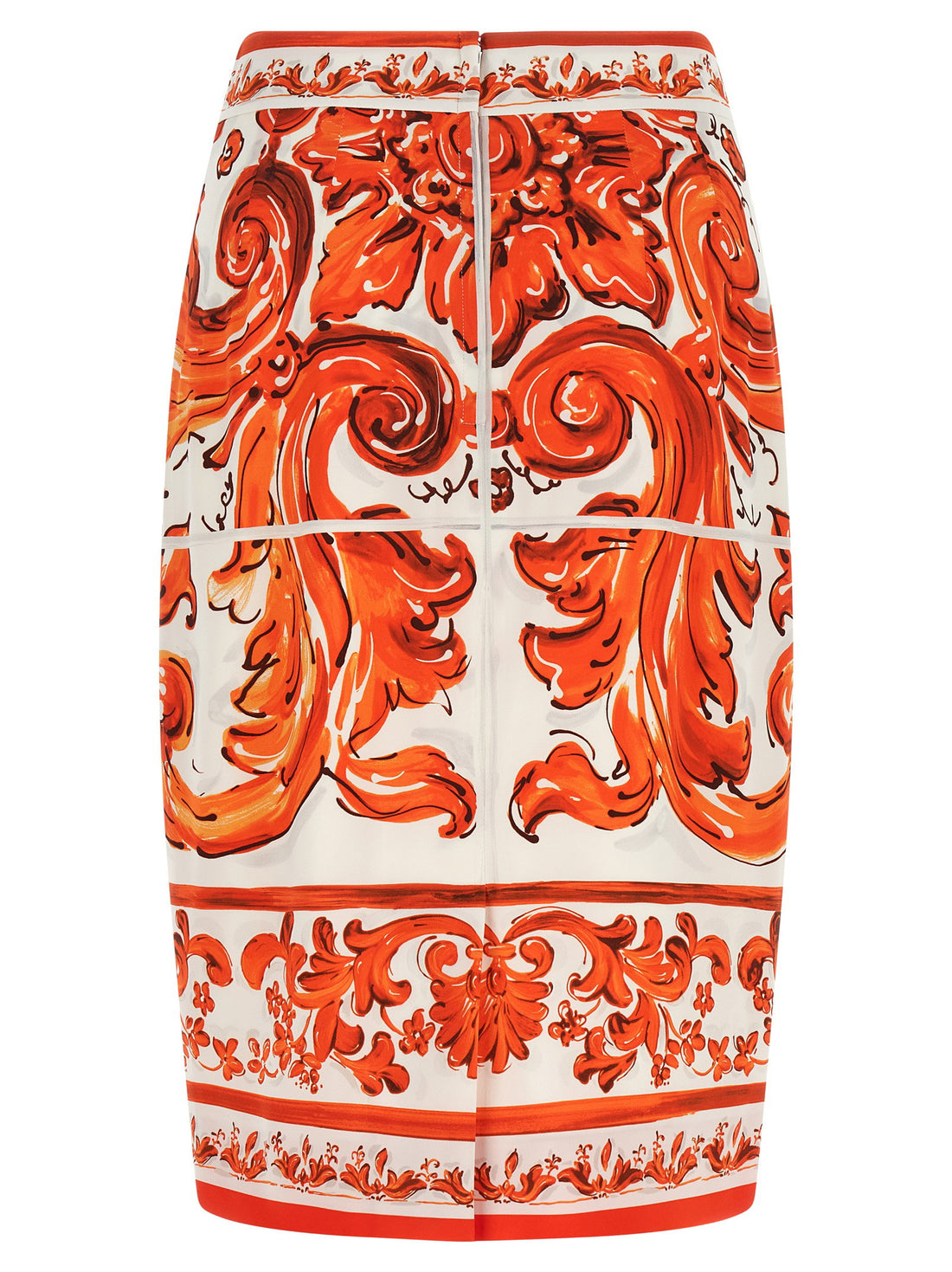 Dolce & Gabbana Maiolica Skirt Orange