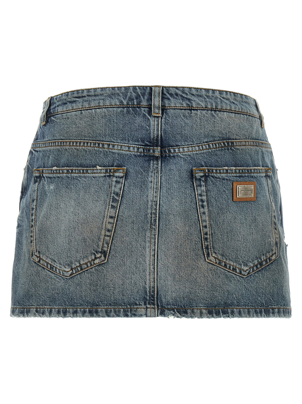 Dolce & Gabbana Embroidery Skirt Blue
