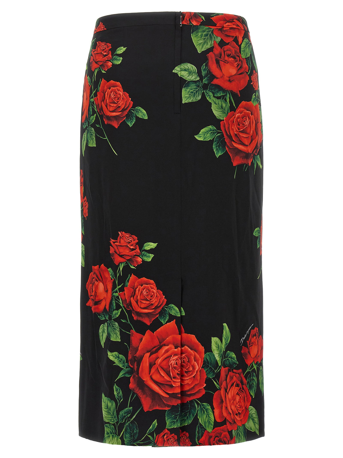 Dolce & Gabbana Rose Skirt Black