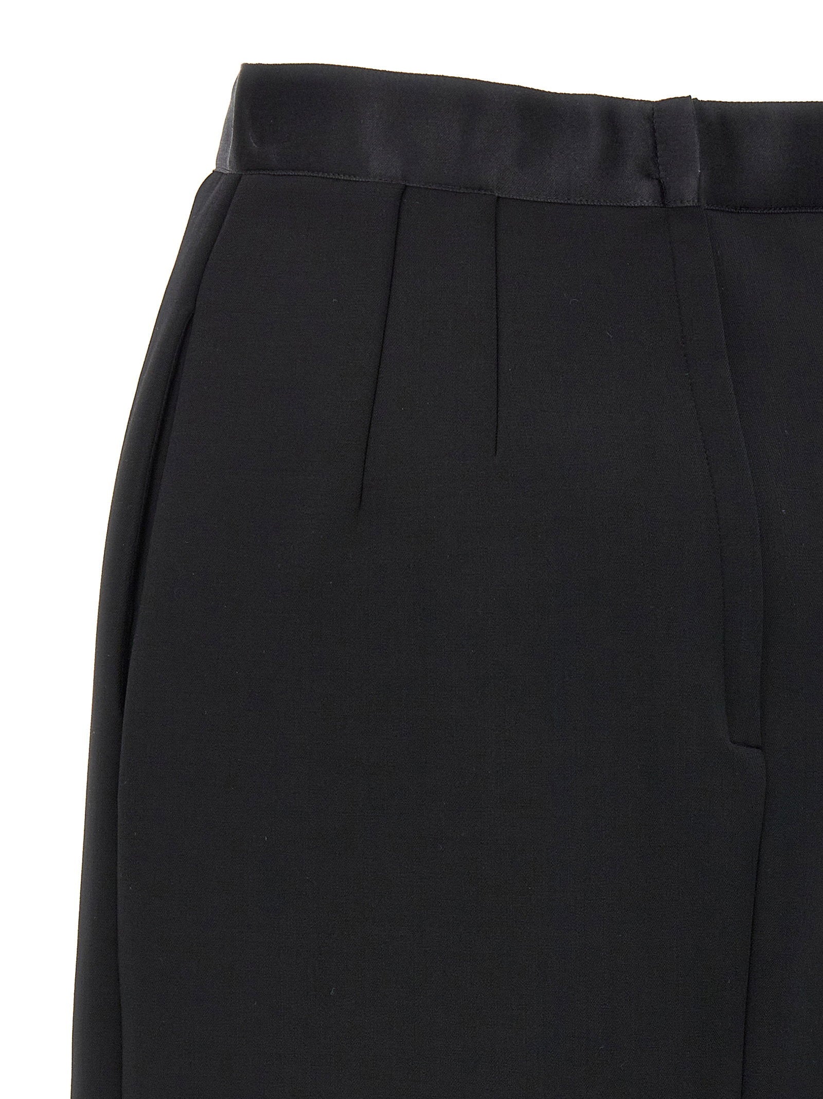 Dolce & Gabbana Wool Pencil Skirt Black