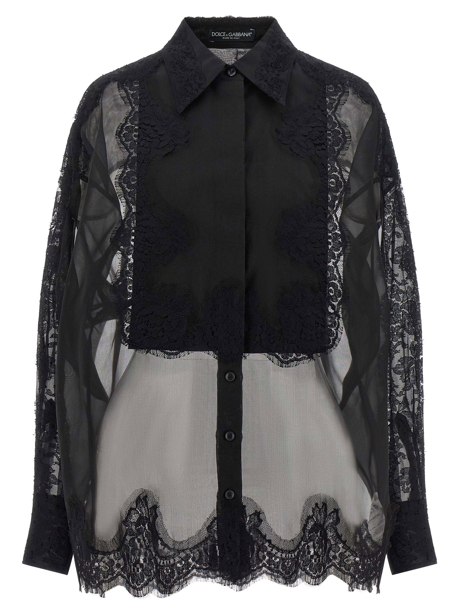 Dolce & Gabbana Viscose Shirt Black
