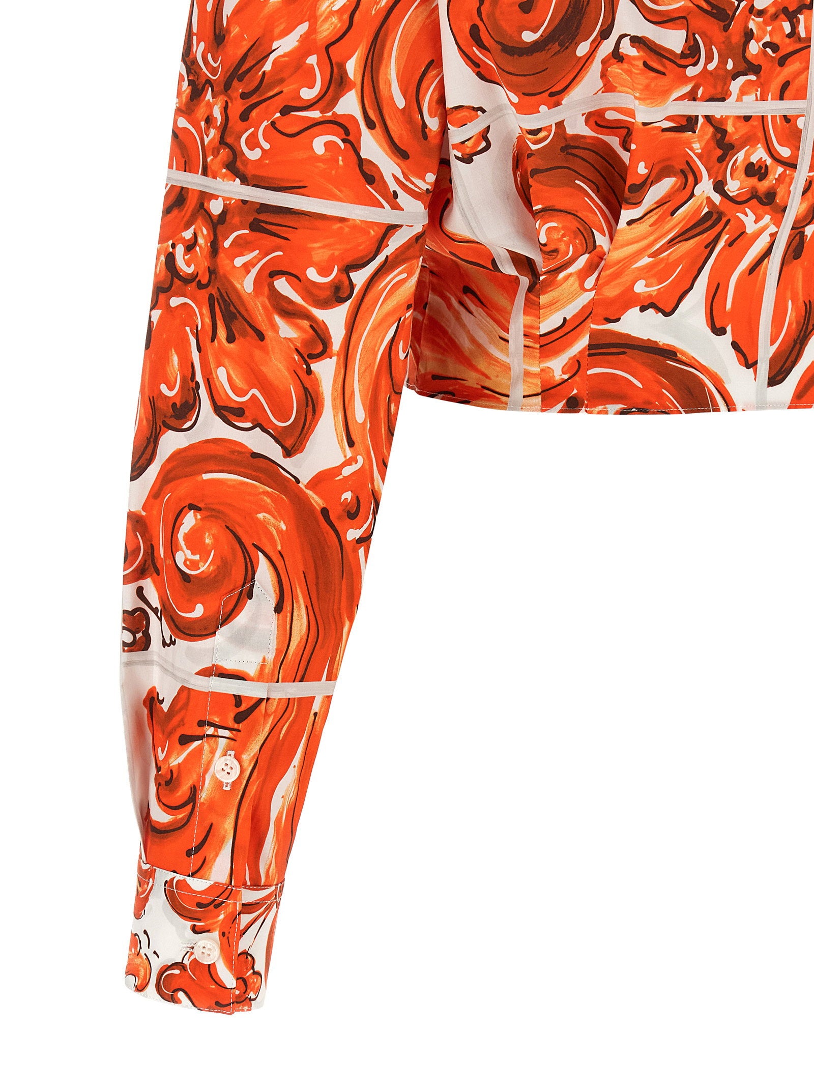 Dolce & Gabbana Maiolica Shirt Orange