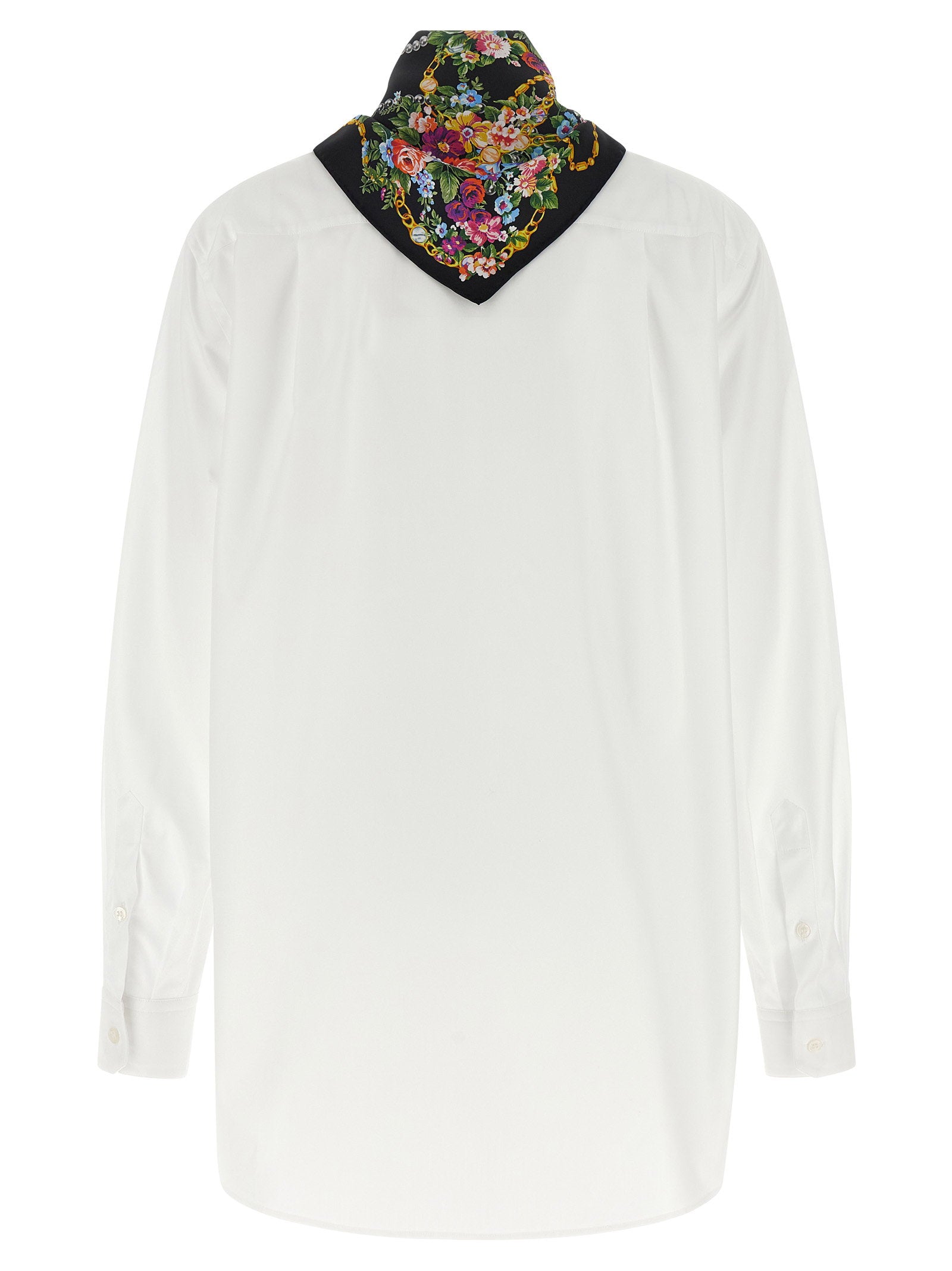 Dolce & Gabbana Shirt With Scarf White