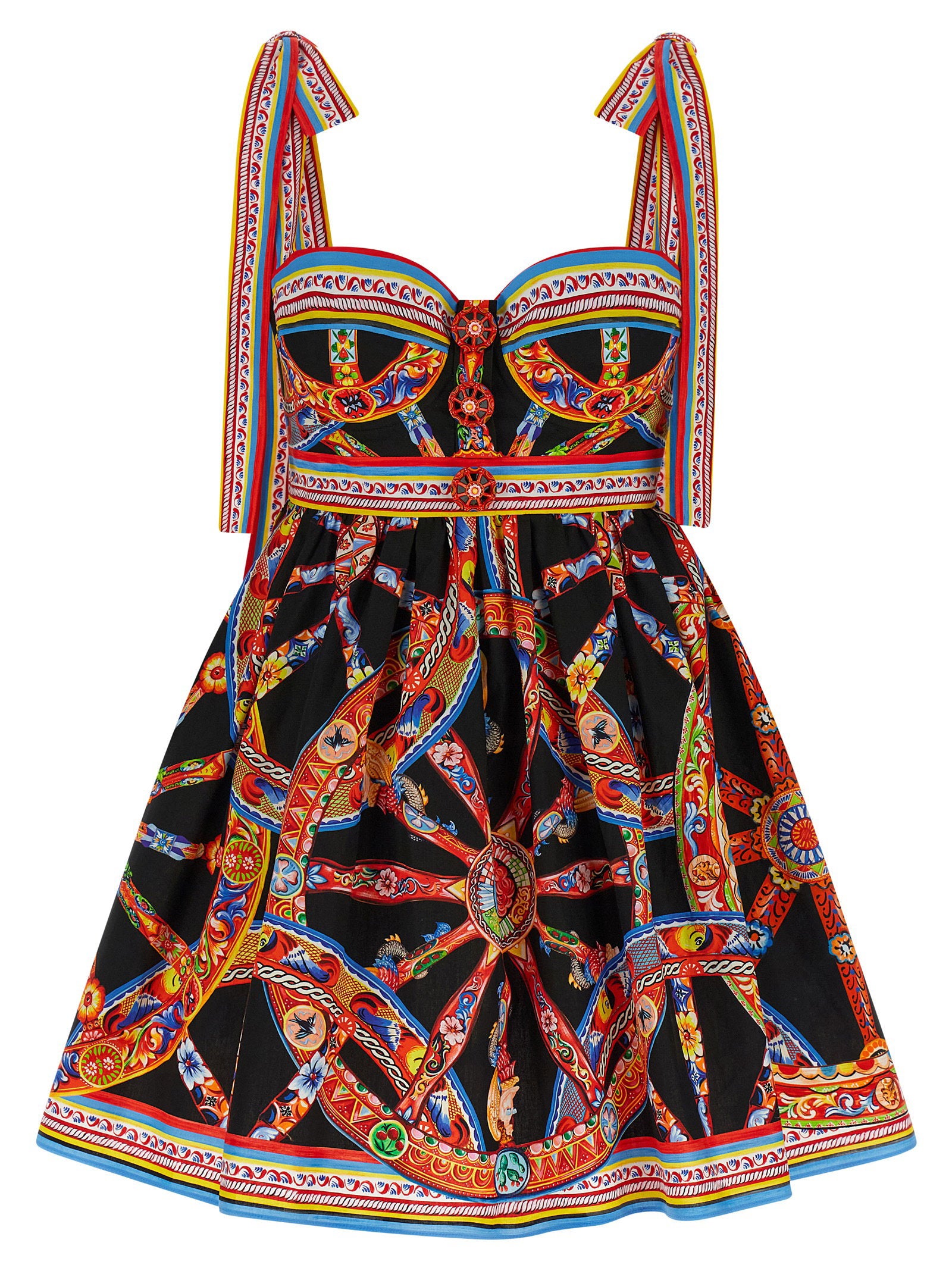 Dolce & Gabbana Carretto Dress Multicolor