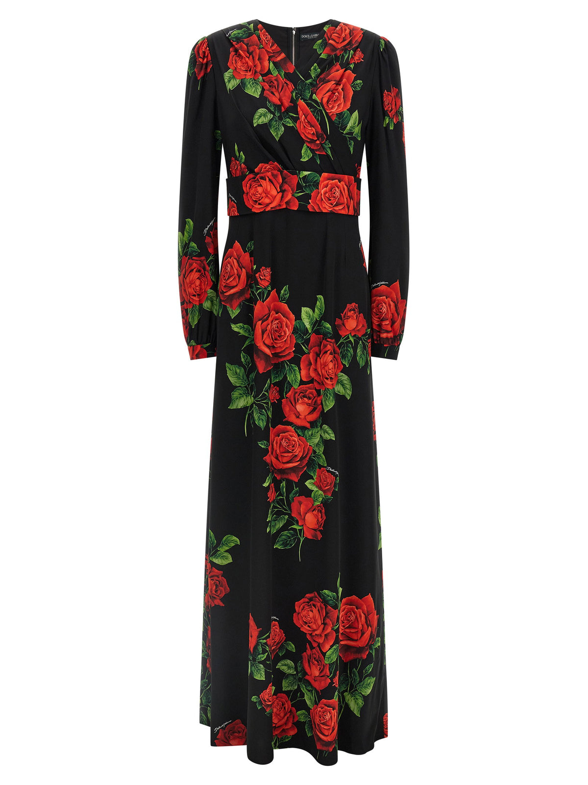 Dolce & Gabbana Rose Dress Red