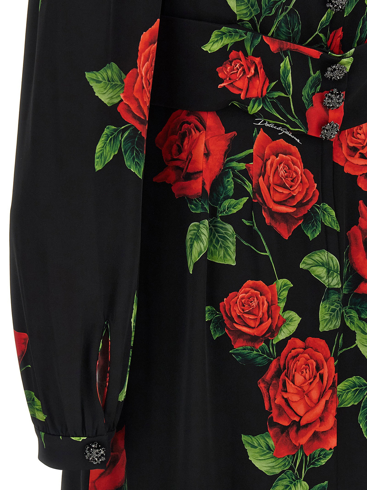 Dolce & Gabbana Rose Dress Red